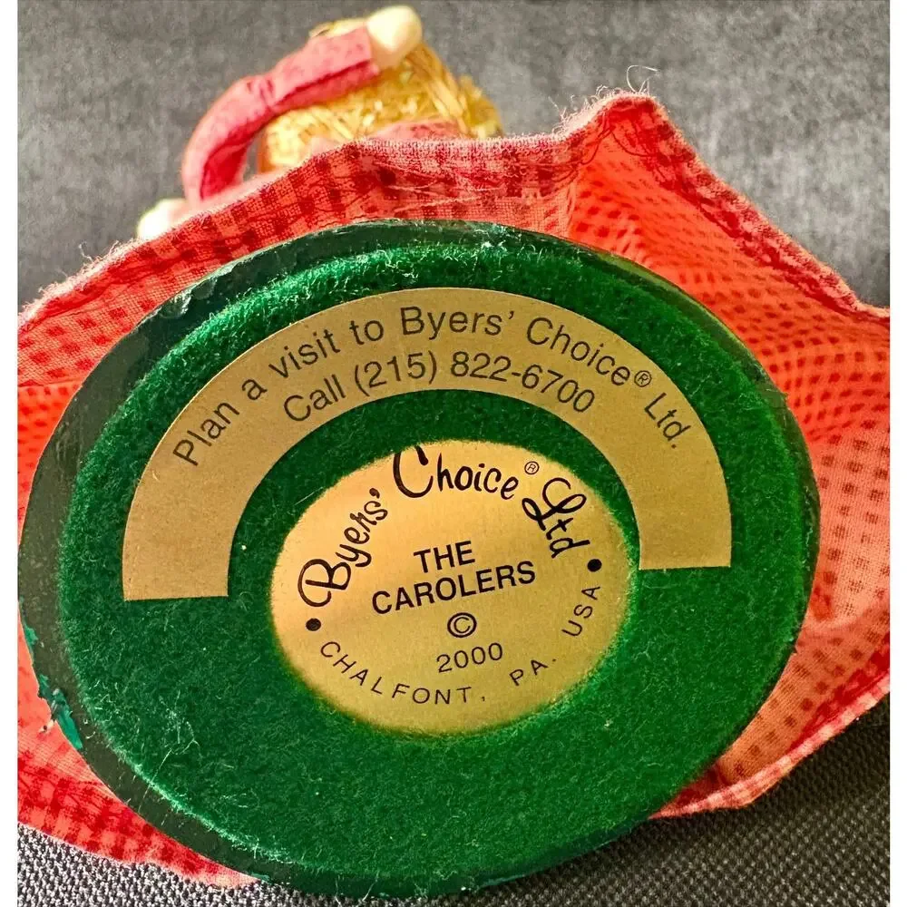 Byers Choice The Carolers Woman Cries Of London Signed & Dated 2000